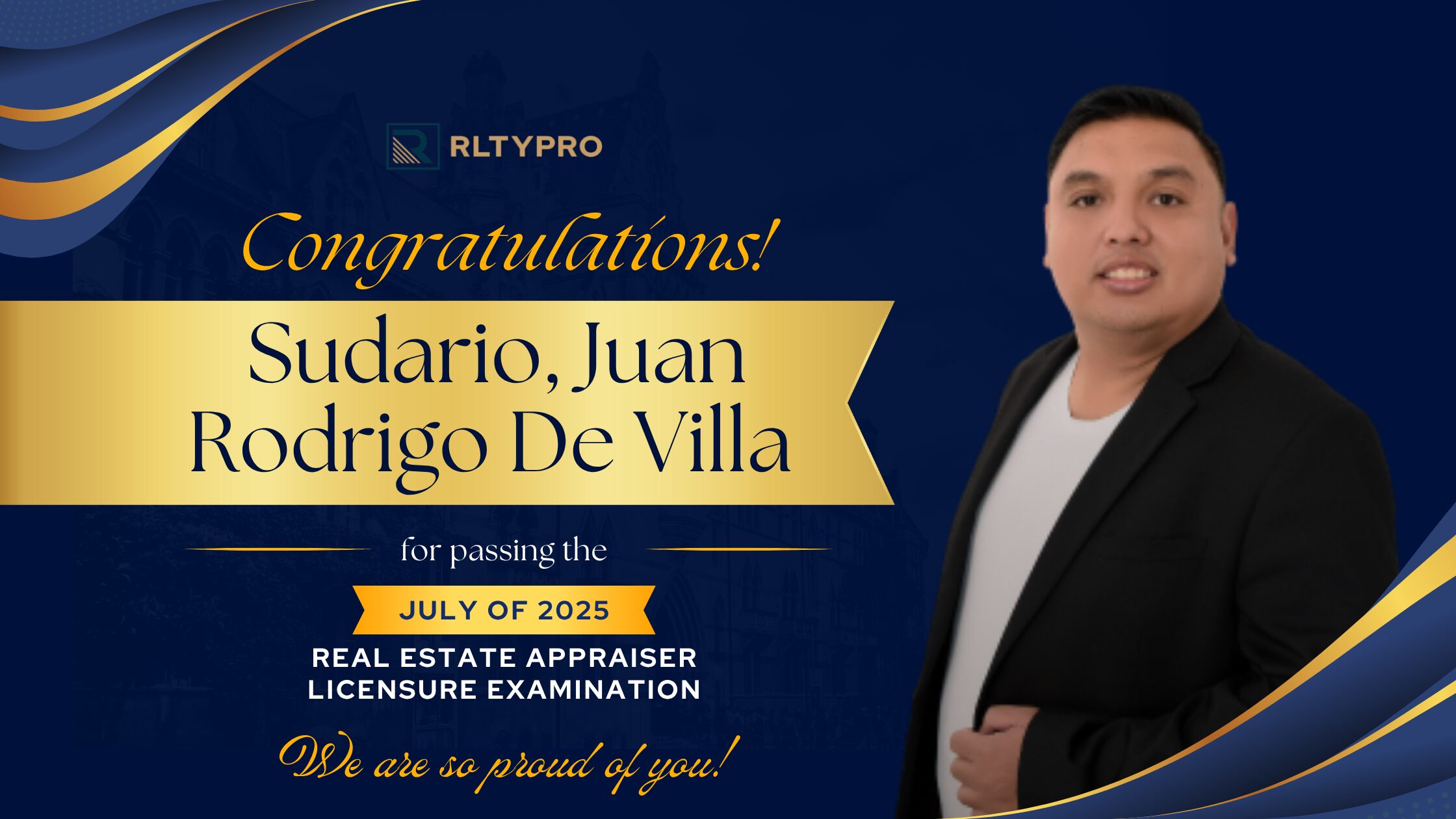 Celebrating Success: Congratulations to the July 2025 Real Estate Appraiser Licensure Examination Passers!